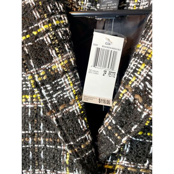 GraceElements Bk Woven Jacket women’s Size 2P Petite NWT - Picture 7 of 11